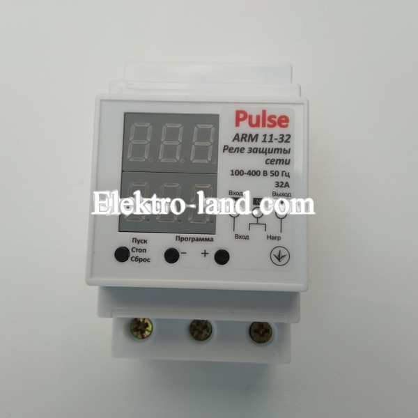 Реле напряжения (барьер)  PULSE  ARM-11 40 А DIN-рейка 